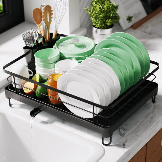 Kitsure Dish Drying Rack- Space-Saving Dish Rack, Dish Racks for Kitch