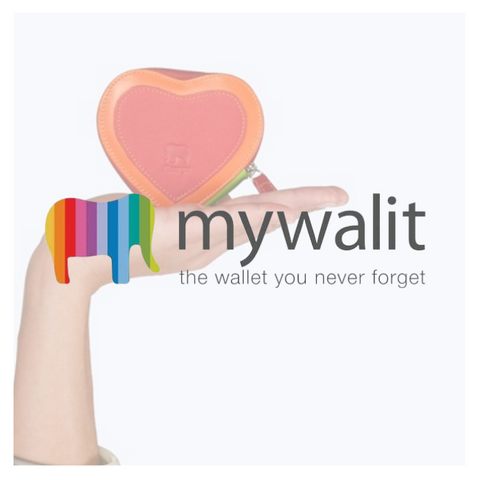 myWalit: il logo con l'immagine di un portafoglio in trasparenza