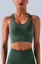Wavy Breathe Mesh Seamless Racerback Bra Nav Image 4