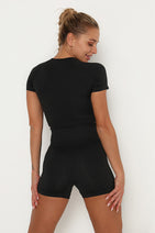 Vital Seamless Crop Top & Short Set - 2 pieces Nav Image 16