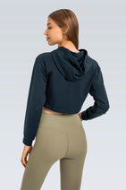 AirCloud Cropped Long Sleeve Hoodie Nav Image 7