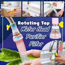 Load image into Gallery viewer, Rotating Tap Water Head Purifier Filter
