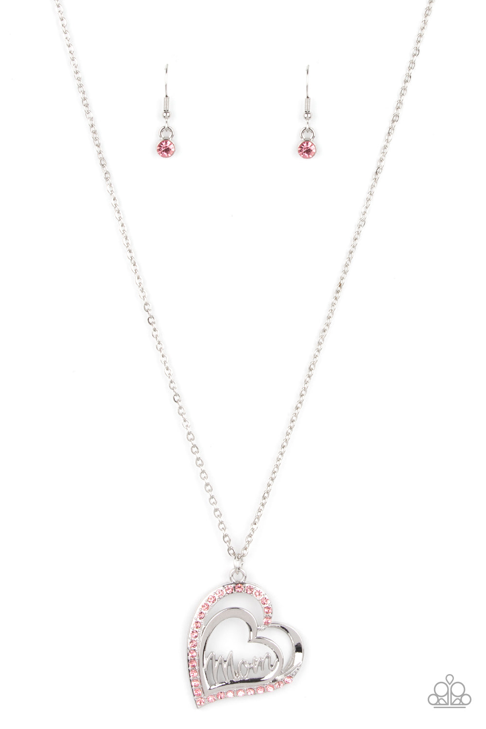 A Mothers Heart - Pink Necklace-Paparazzi