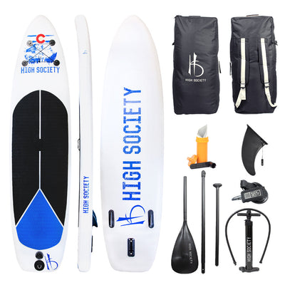 ZG inflatable stand up paddle board package with included accessories