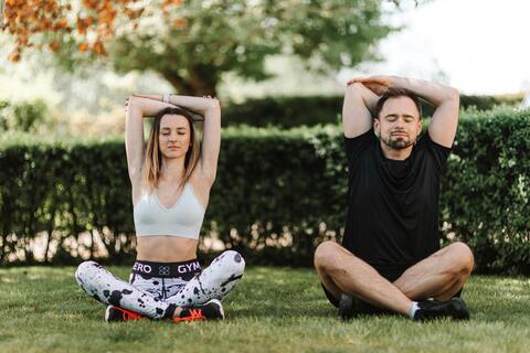 Yoga outdoors