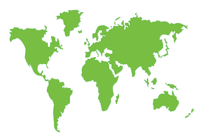an outline of the world map