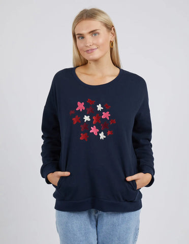 Elm Lifestyle Clothing NZ  Floral Notes Sweater Sweatshirt Crew