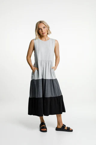 Homelee Kendall Dress Auckland NZ  Charcoal Sleeveless