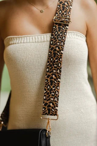 Louenhide Guitar Strap Leopard Toffee