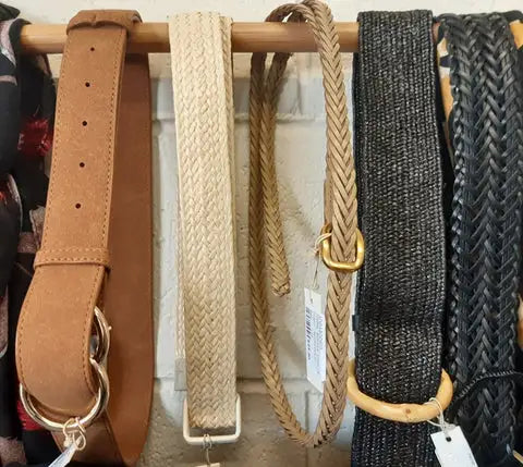 Belts Hanging Up 