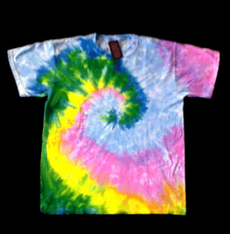 HippieHappyandChic Custom Tie-Dye T-shirts for Adults - Colorful Shirts for Men and Women Women S / Swirl