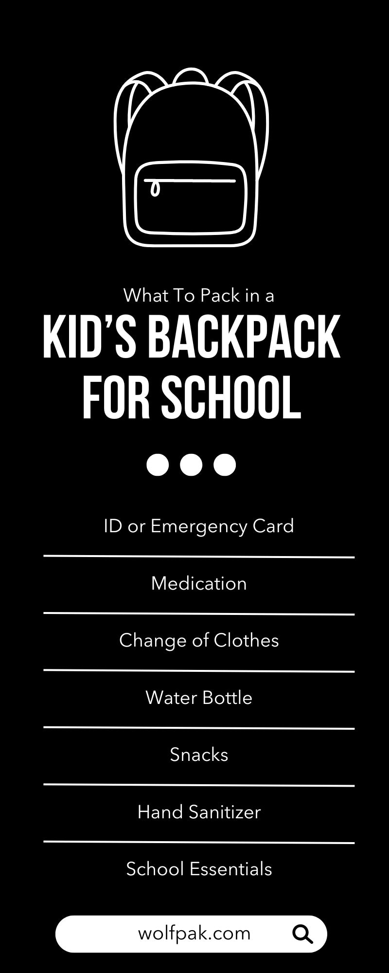 What To Pack in a Kid’s Backpack for School