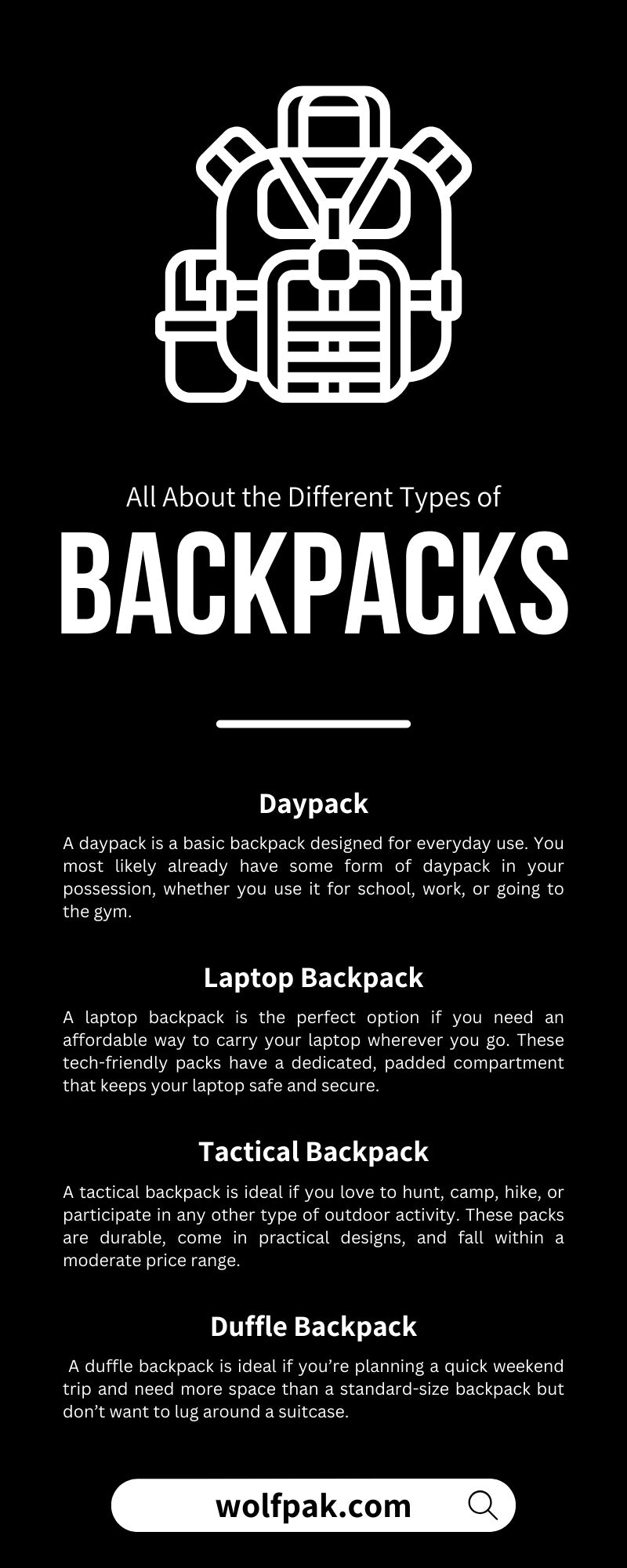 All About the Different Types of Backpacks