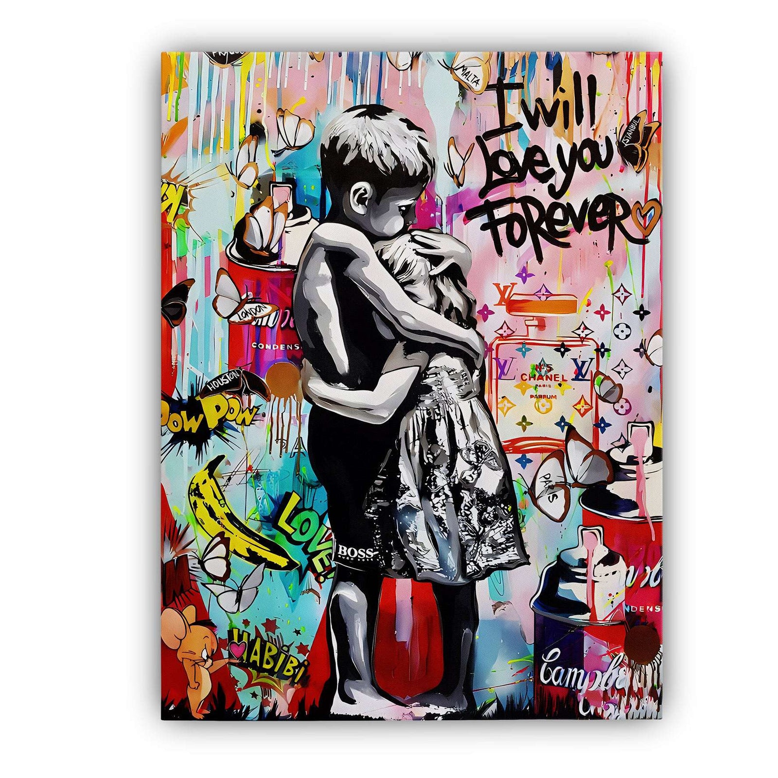 Audrey Hepburn Graffiti - Magna Canvas