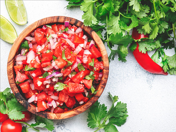 fresh salsa with cilantro