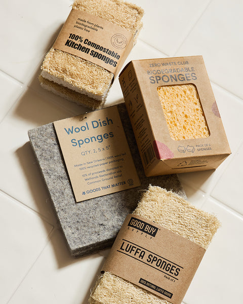 Loofah Kitchen Sponge - (3 Pack)