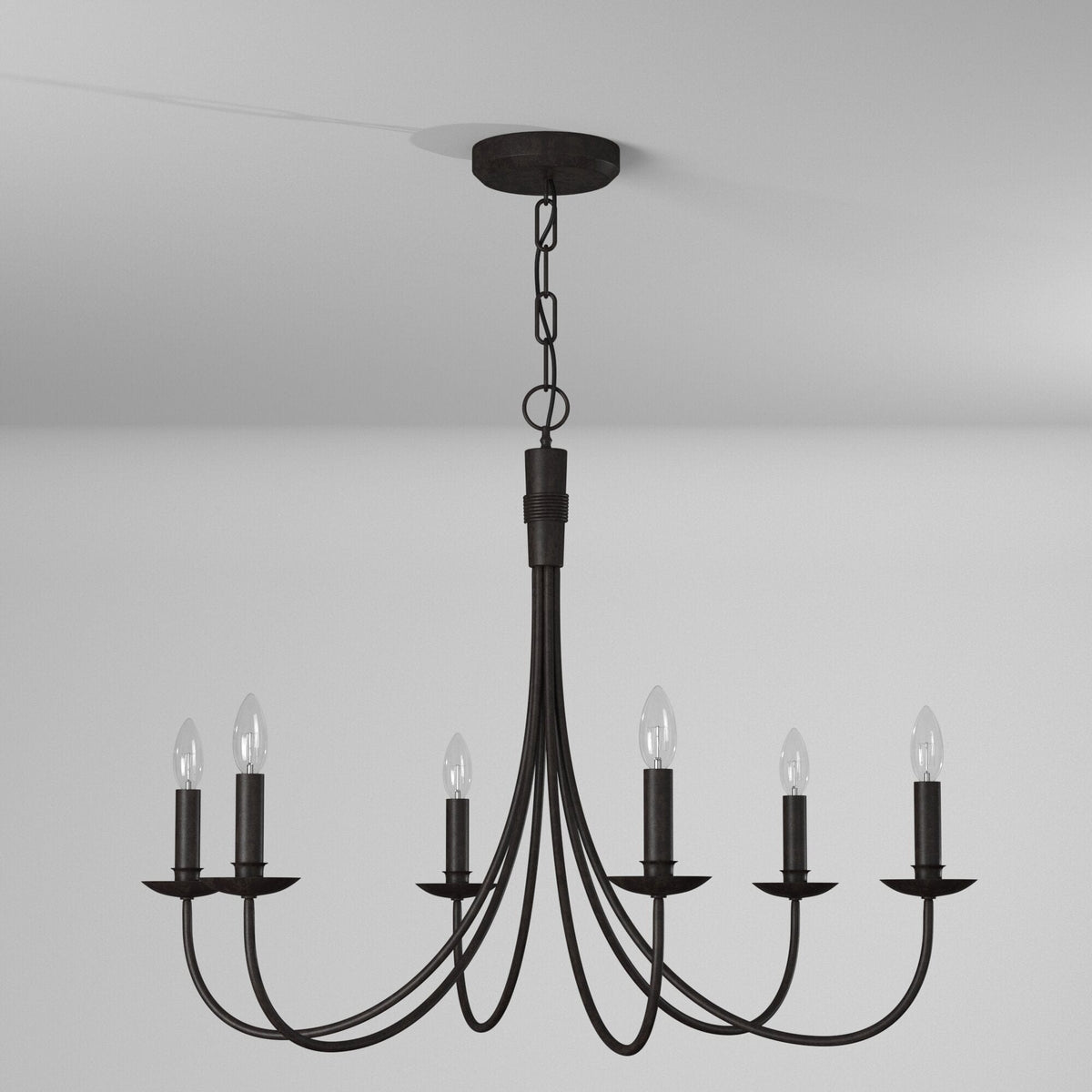 artcraft wrought iron chandelier