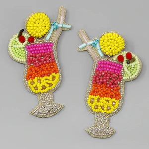 Beaded Colorful Cocktail Earrings - Ascension Golf Carts, LLC