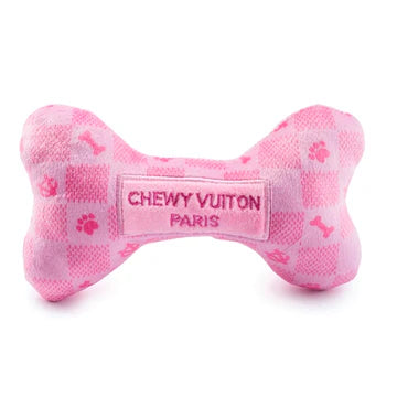 Extra Large Pink Checker Chewy Vuiton Bone