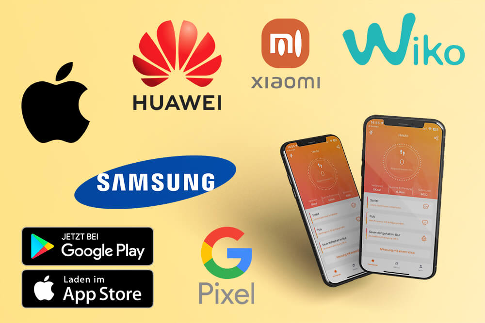 Alle Handys sind kompatibel mit der Harmony 4. Samsung, Apple, Huawei, Wiko