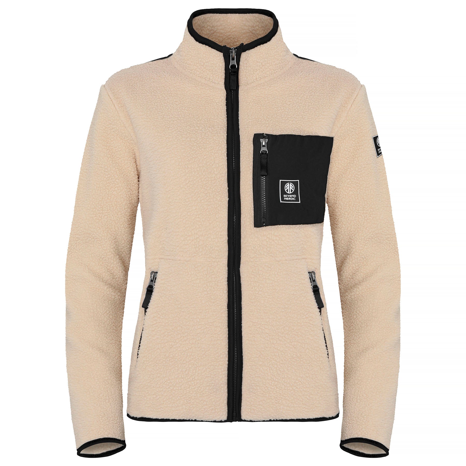 BN303 Pile Fleece Jacket Dame Stone Beige – Beyond Nordic