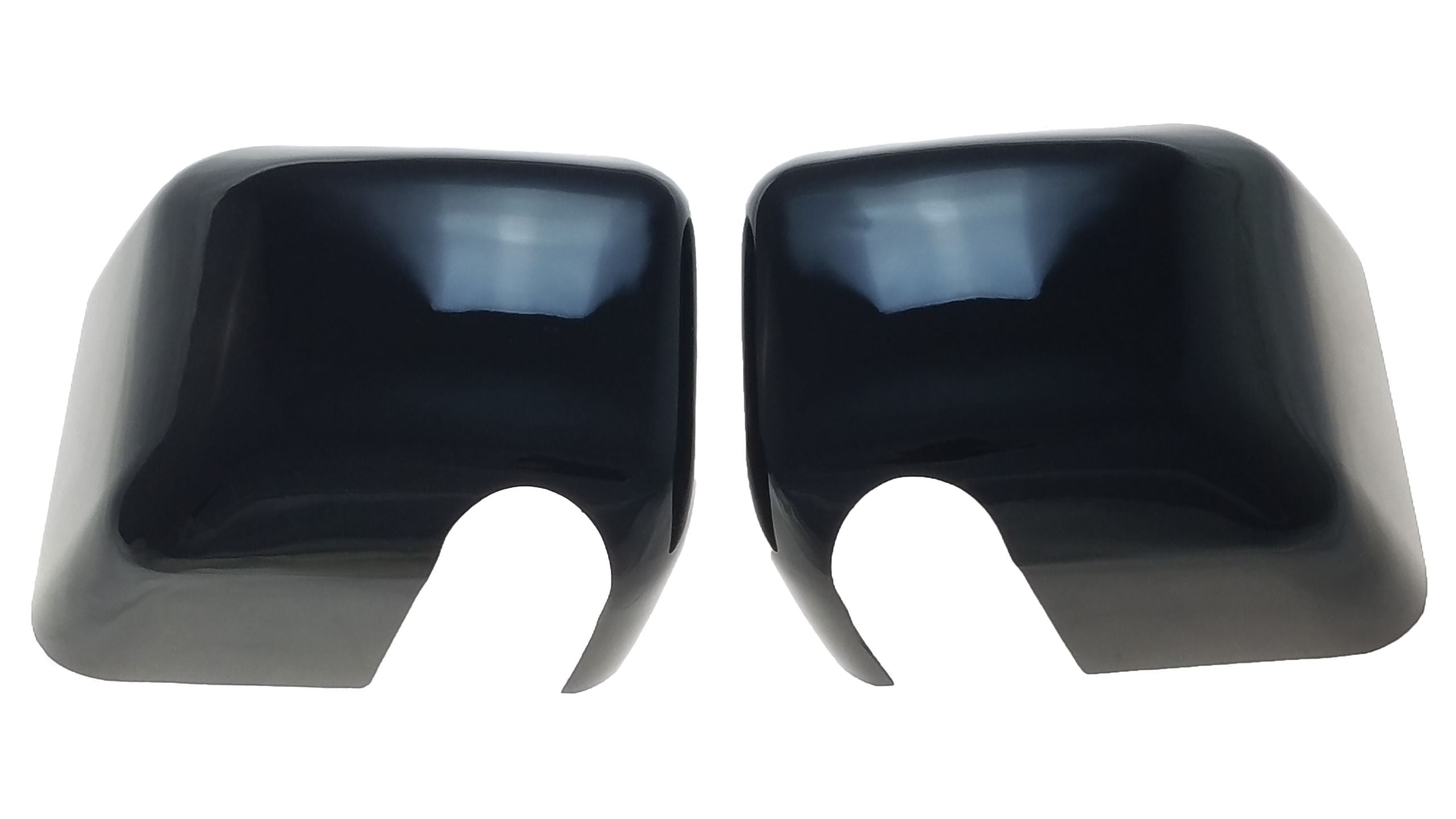 MC6201BLK 07-18 Jeep Wrangler JK 2 PCS Full Gloss Black Tape-on Mirror –  ChromeStoppers