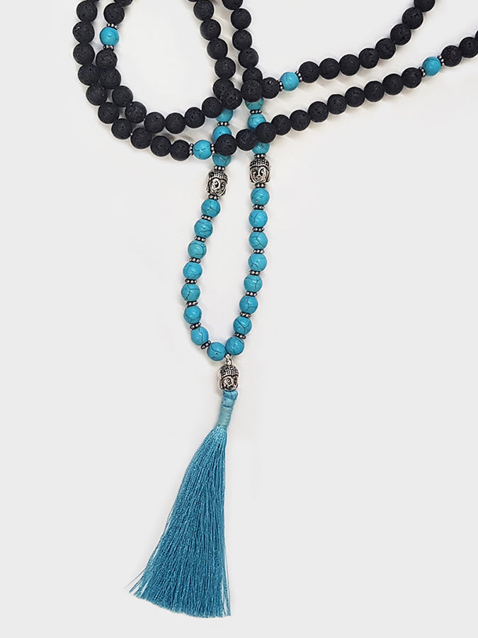 Blue Mala Beads