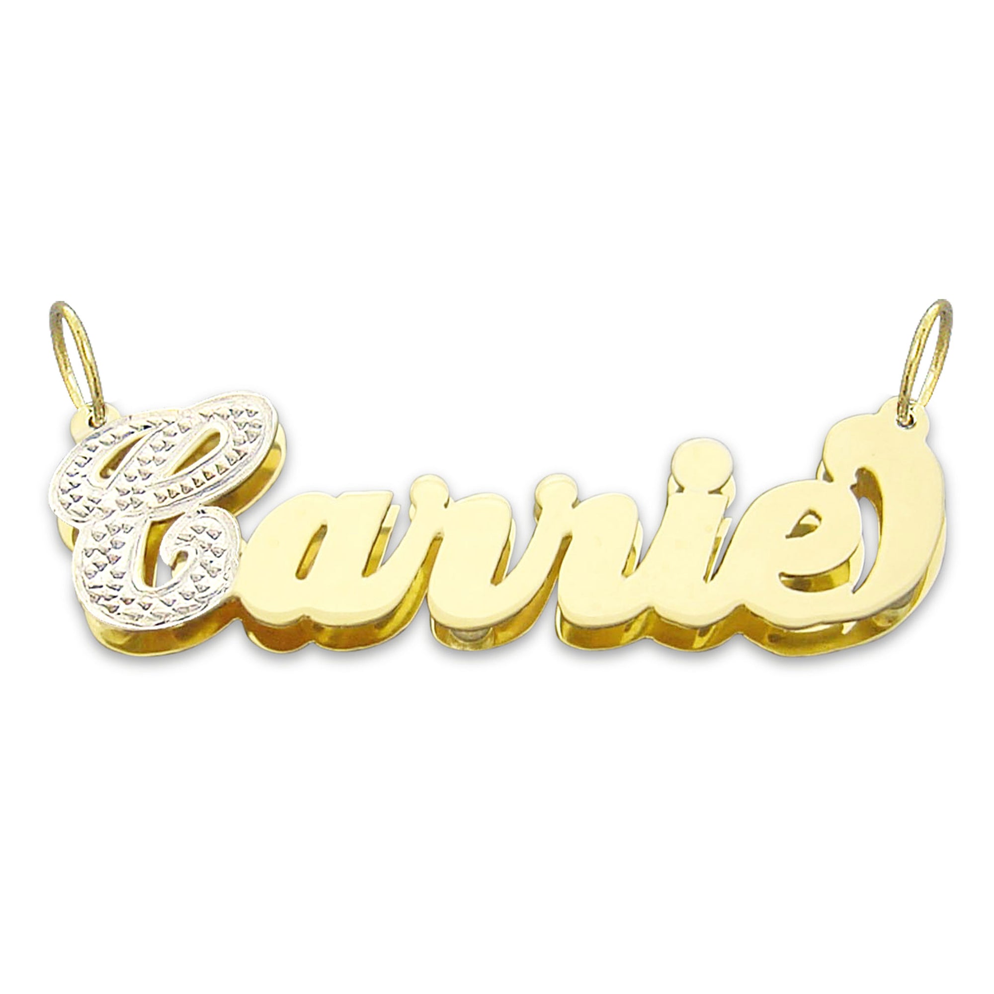 gold name pendant only