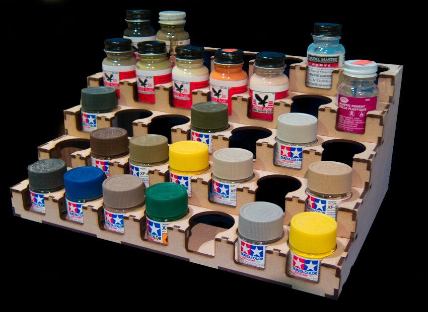 MDF Paint Rack, Acrylic Paint Holder