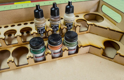 Painting Station - 26mm V2, for Vallejo and Army Painter Style Dropper  Bottles