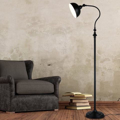Mirodemi | Bouveret | Nordic Style Floor LED Lamp | Retro Floor LED Lamp | Black/Bronze Floor Lamp