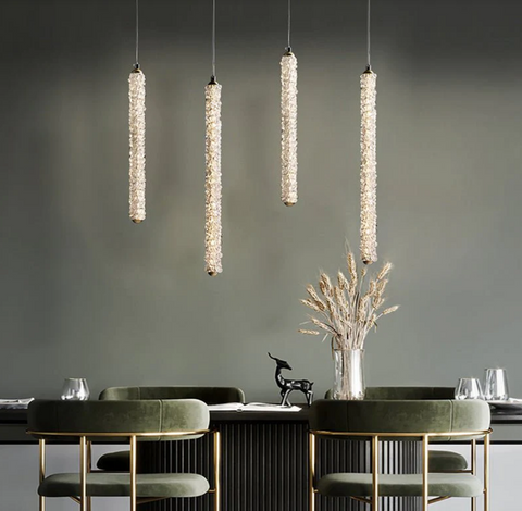 Mirodemi | modern pendant light | crystal lighting | for bedroom | adjustable chandelier
