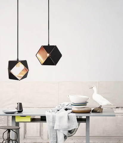 Mirodemi | black ceiling lamp | pendant lighting | for living room | LED chandelier