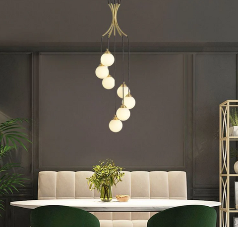 Mirodemi | Modern Long Chandelier | Nordic Chandelier| Creative Chandelier | for Living Room | for Restaurant