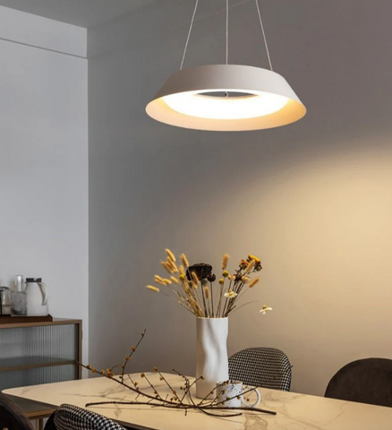 Mirodemi | LED Pendant Lighting | Hollow Circular Lamps | with Dimmable Remote | for Dining Room