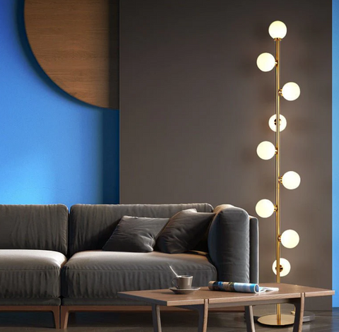 Mirodemi | Glass Ball LED Floor Lamp | Modern Floor Lamp | For Living room | for Bedroom
