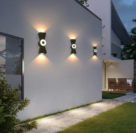 Mirodemi | Outdoor Aluminum LED Wall Lighting | White/Black Outdoor Waterproof Wall Lighting | For Garden | for Porch