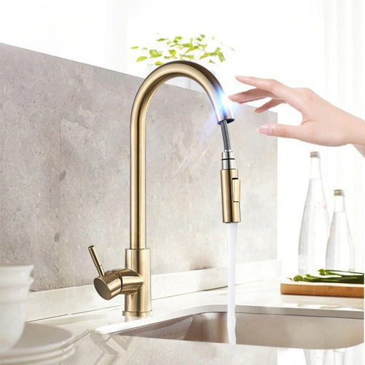 Grifema G4008Y Golden Kitchen Mixer Sink Taps with 360 Degree