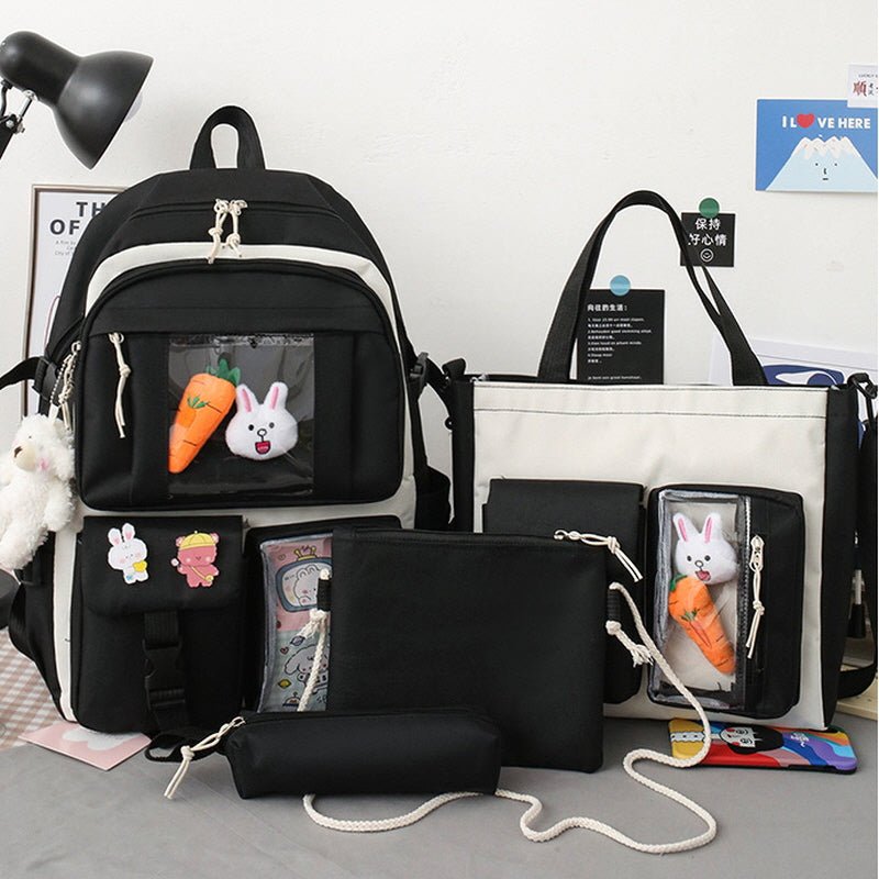 4 Pcs Sets Kawaii Rabbit School Backpack – Kirakira World