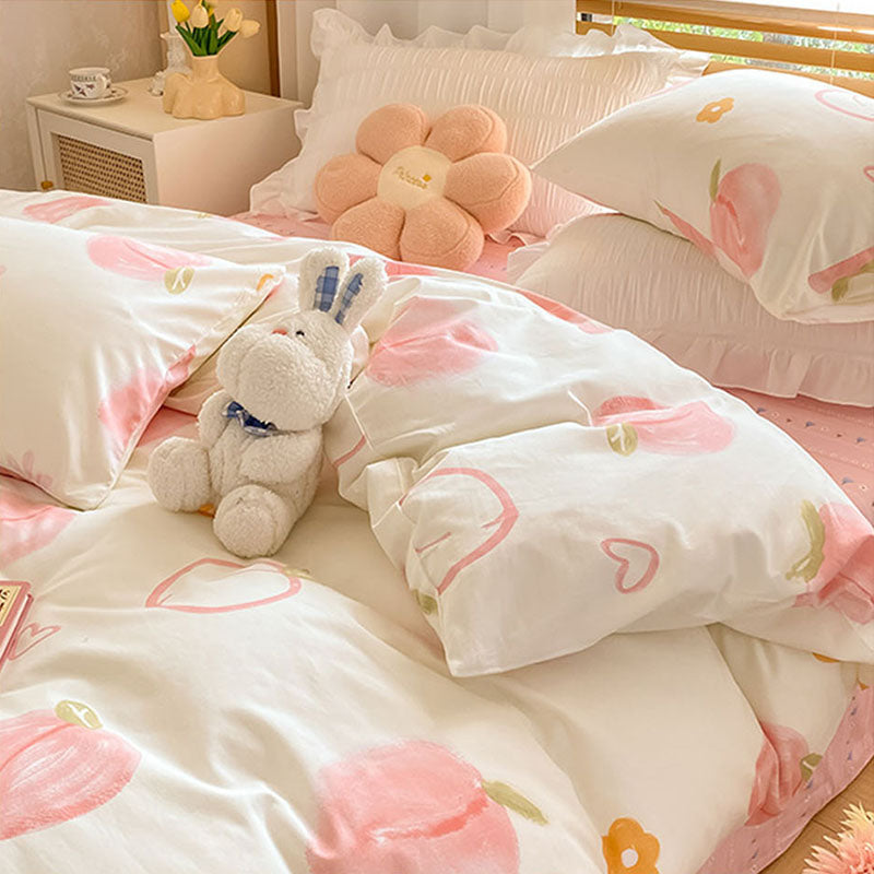 peach duvet set