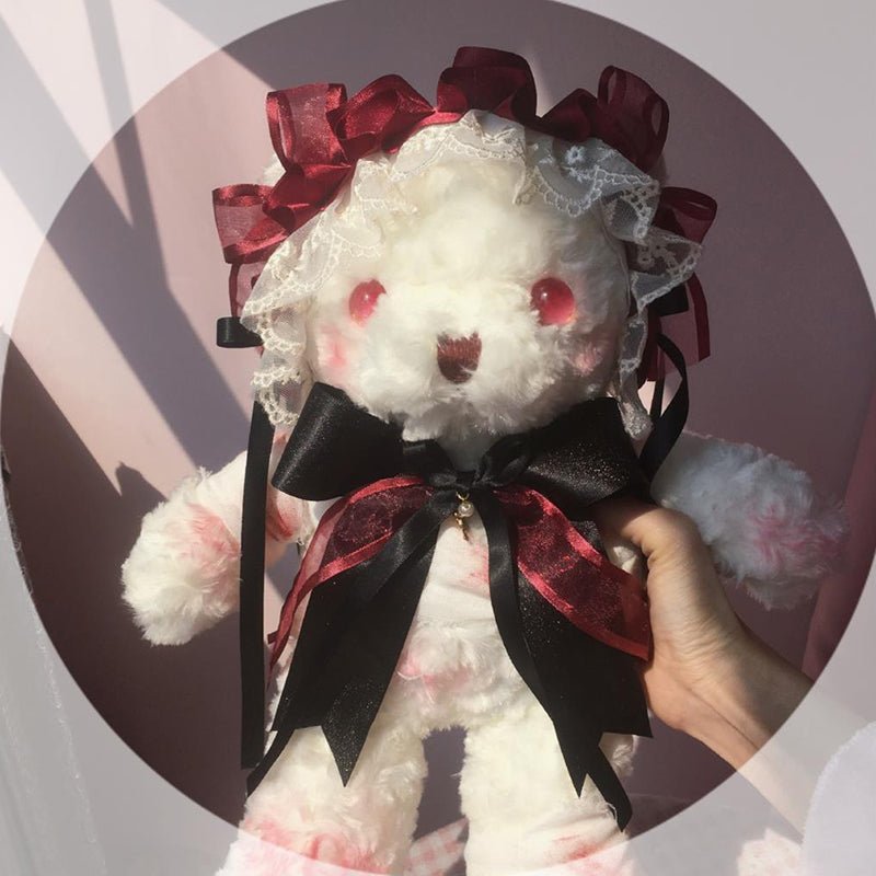 Hell Bear Series Black Plush Gothic Lolita Bag