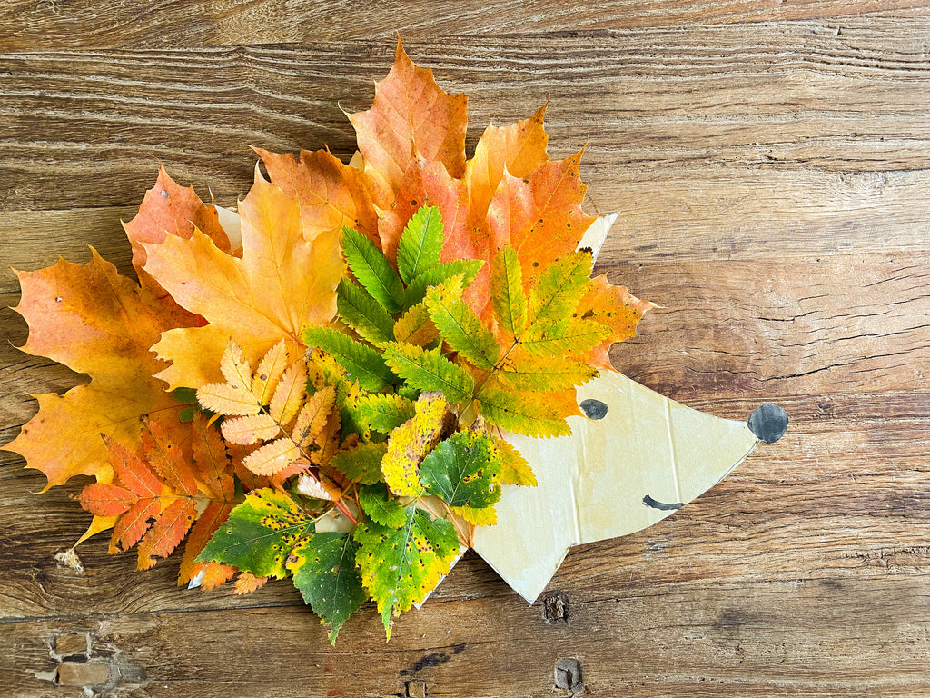 Bastelideen mit Kindern im Herbst Laub