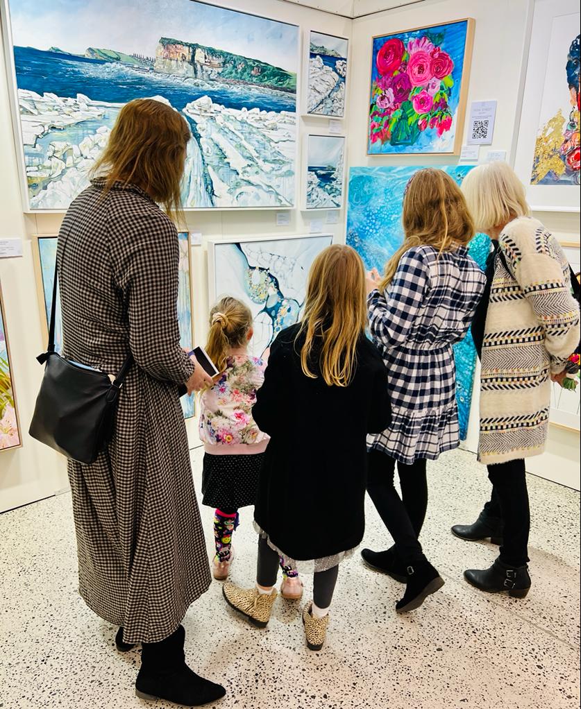 Family at the Affordable Art Fair