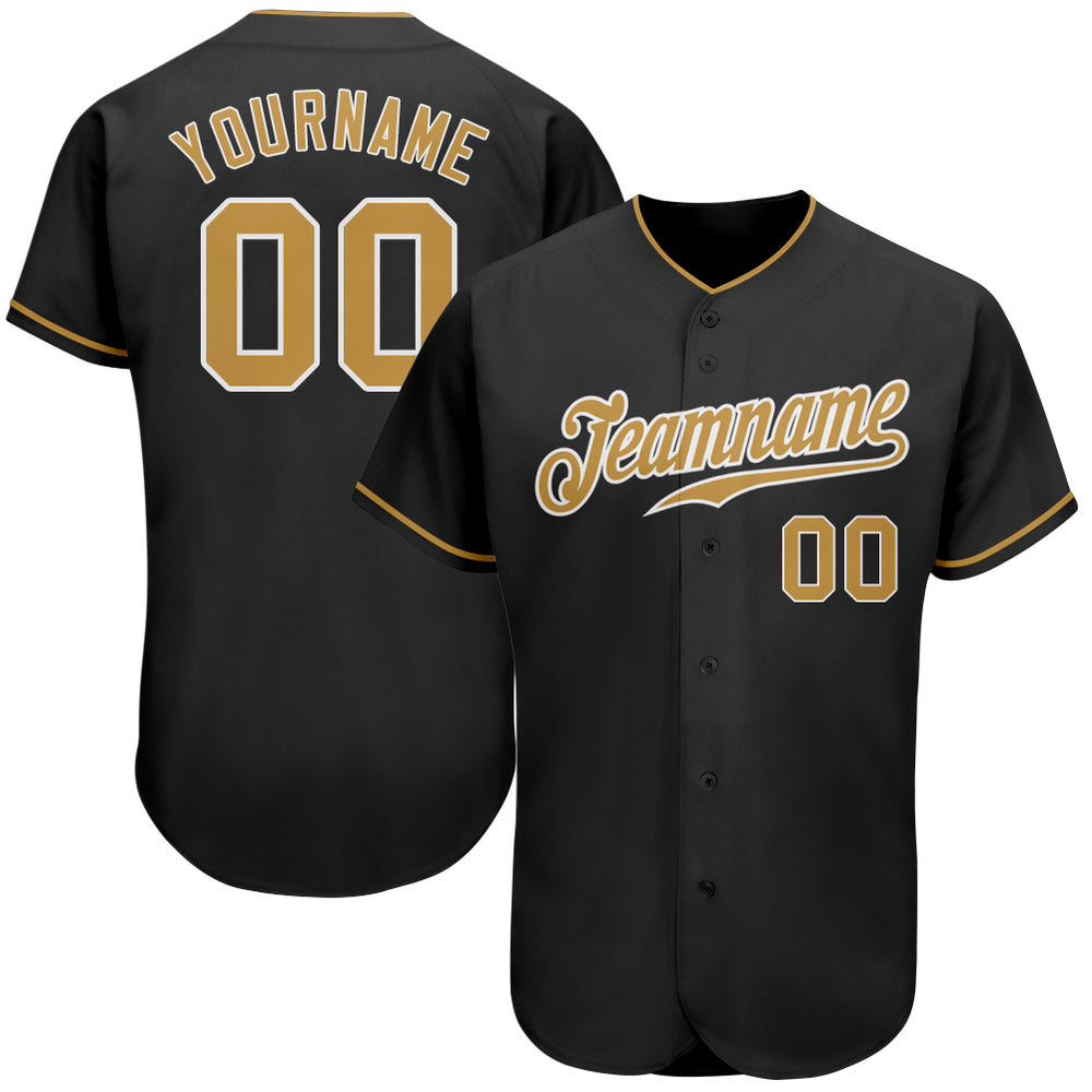 black gold baseball jersey