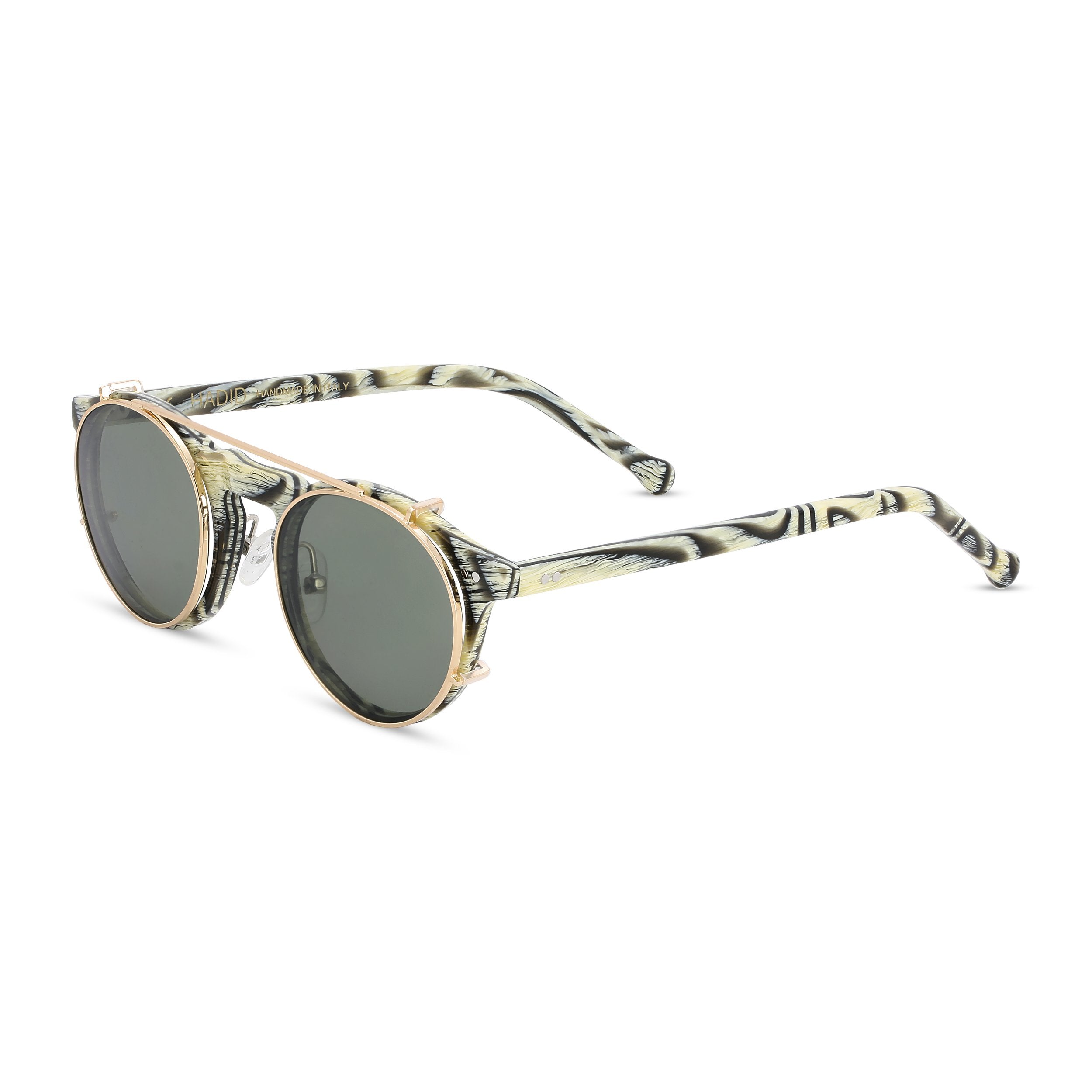 The Captain | Bone/ Gold/ Green - Hadid Eyewear product image