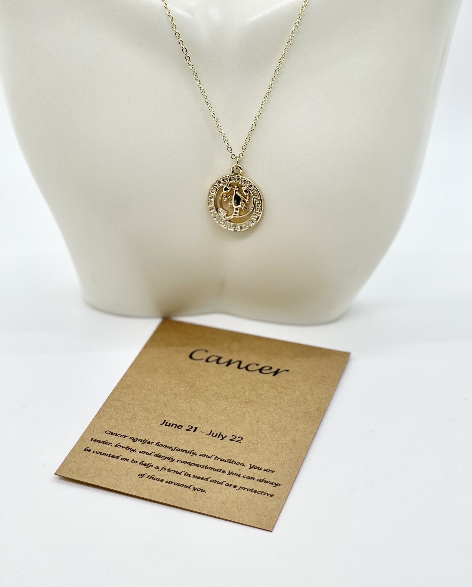 Brooke Gregson | Cancer 14k Gold Diamond Constellation Astrology Necklace  at Voiage Jewelry
