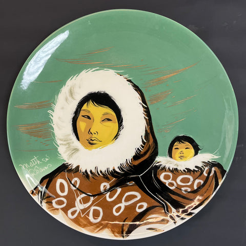 Sascha Brastoff Alaskan Series - Inuit Portrait - Three Footed
