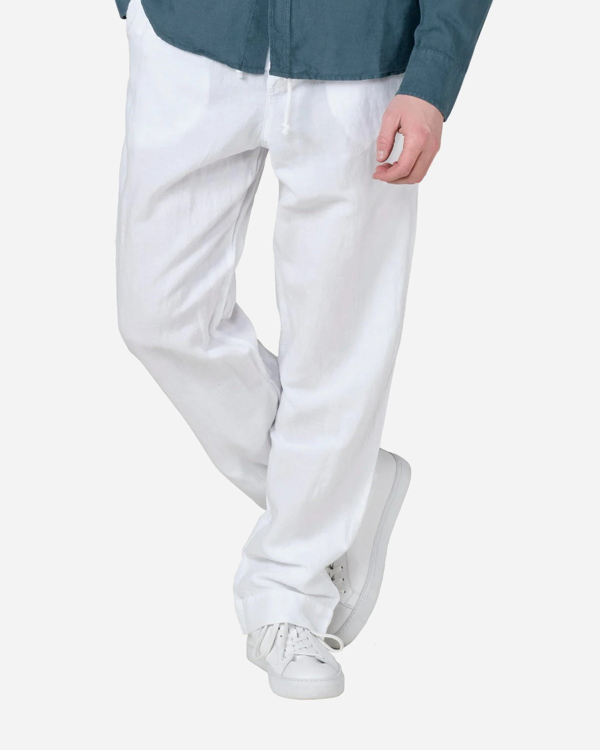 Jens Linen Pant - White fra Klitmøller Collective | Munk