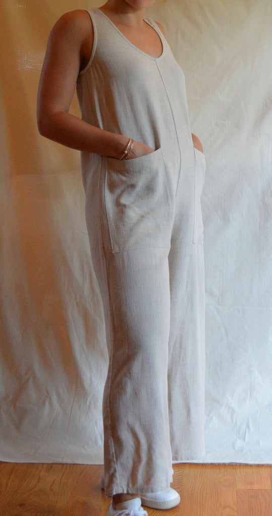 rachel pally linen remy jumpsuit