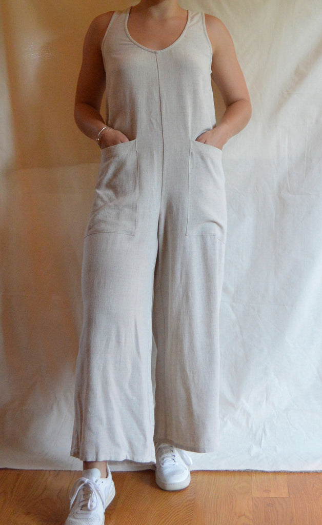 rachel pally linen remy jumpsuit